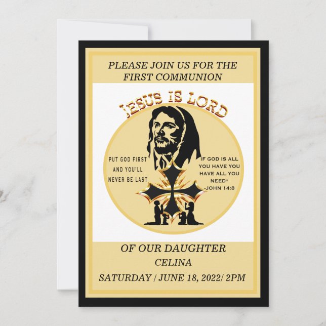 Invitación Primera Comunión (Anverso)