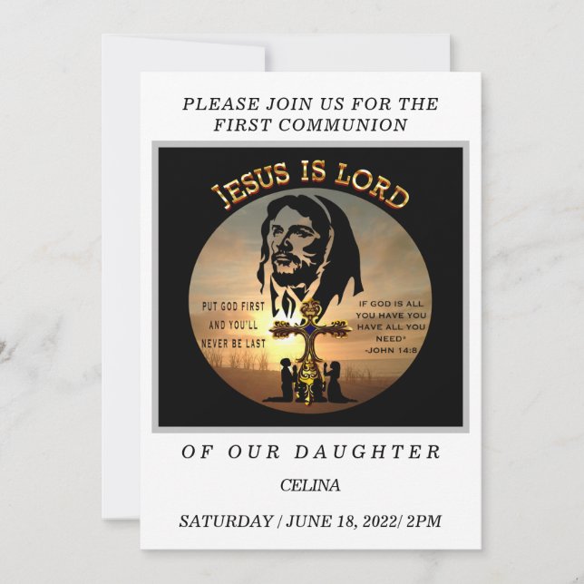 Invitación Primera Comunión (Anverso)