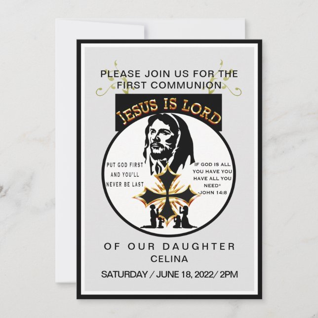 Invitación Primera Comunión (Anverso)