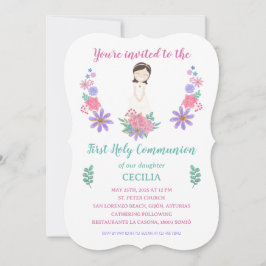 Invitación Primera Comunión CECILIA