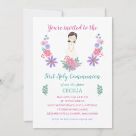 Invitación Primera Comunión CECILIA