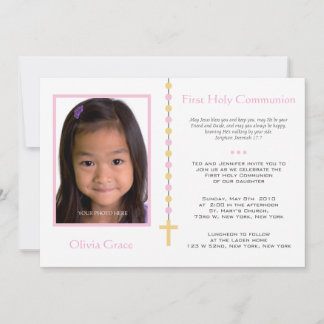 Invitación Primera Comunión - Chica