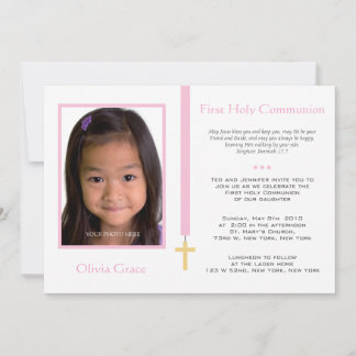 Invitación Primera Comunión - Chica