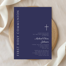 Invitación Primera Comunión Cruz Azul Marítimo Moderna