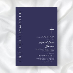 Invitación Primera comunión de la Cruz Azul de la Marina Mode