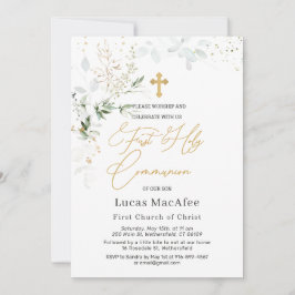 Invitación Primera Comunión de la Cruz Verde del Oro