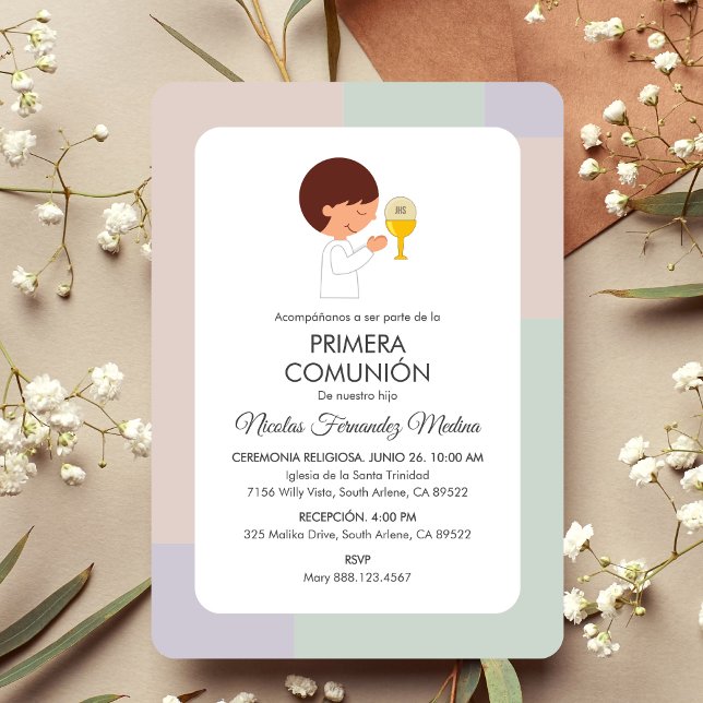 Invitación Primera comunión de la primera comunión española d (Subido por el creador)