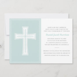 Invitación Primera comunión de los chicos azules