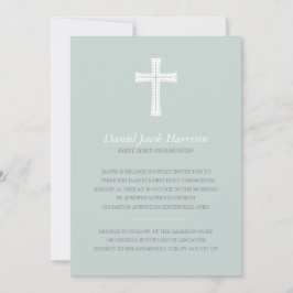 Invitación Primera comunión de los muchachos azules