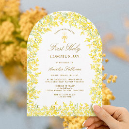 Invitación Primera comunión de Mimosa Arch