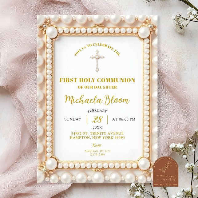 Invitación Primera Comunión de Perla (Subido por el creador)