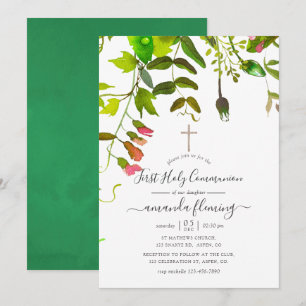 Invitación Primera Comunión de Vegetación Primaveral en Acuar