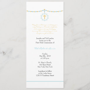 Invitación Primera comunión del muchacho