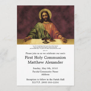 Invitación Primera comunión del pan vivo