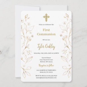 Invitación Primera comunión elegante