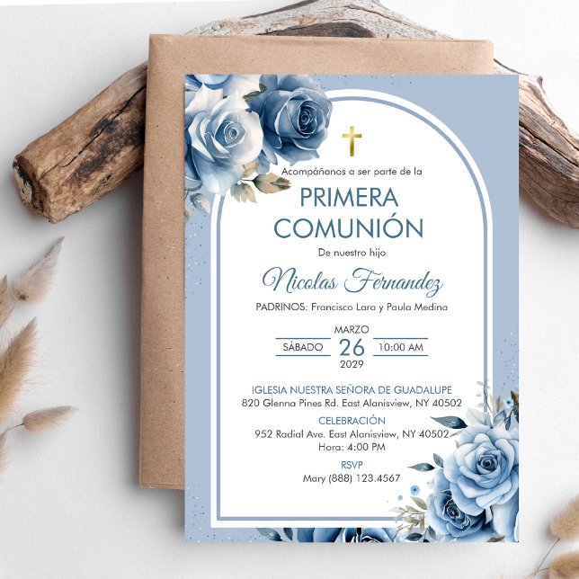 Invitación Primera Comunión Elegante Sagrada Comun (Subido por el creador)