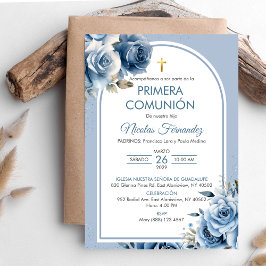 Invitación Primera Comunión Elegante Santa Comunió
