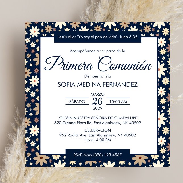 Invitación Primera Comunión Española (Subido por el creador)