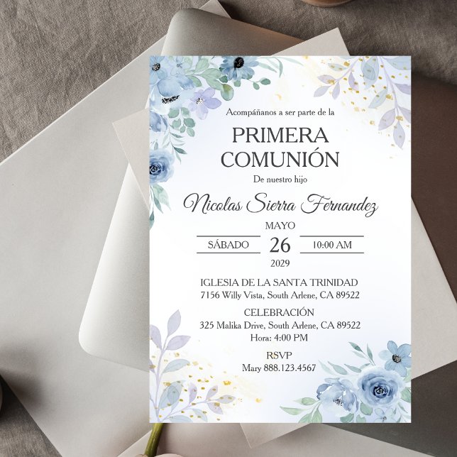 Invitación Primera Comunión Española (Subido por el creador)