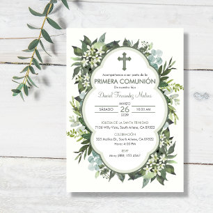 Invitación Primera comunión española Chica de Primera Comunió