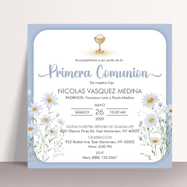 Invitación Primera Comunión Española del cáliz de la Primera  (Subido por el creador)