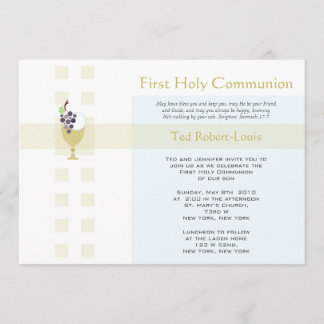 Invitación Primera comunión - muchacho