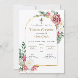 Invitación Primera Comunión Niña