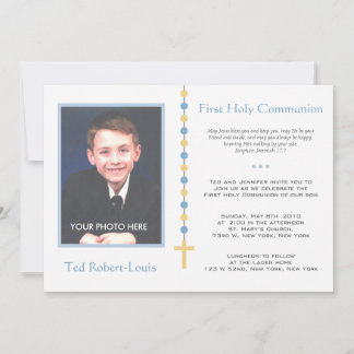 Invitación Primera Comunión - Niño