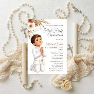 Invitación Primera Comunión Niño