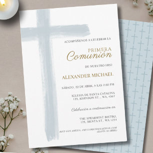 Invitación Primera Comunión niño español