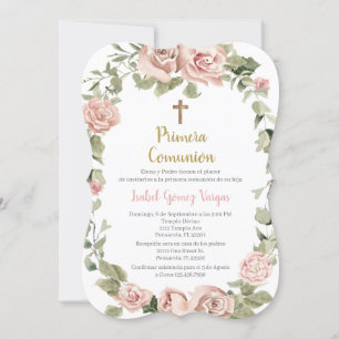 Invitación Primera Comunión para Niña
