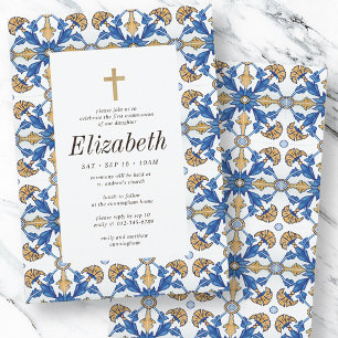 Invitación Primera Comunión Por Sus Baldosas Mediterráneas