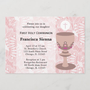 Invitación Primera Comunión Santa