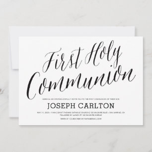 Invitación Primera Comunión Santa