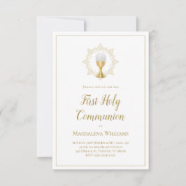 Invitación Primera Comunión Santa