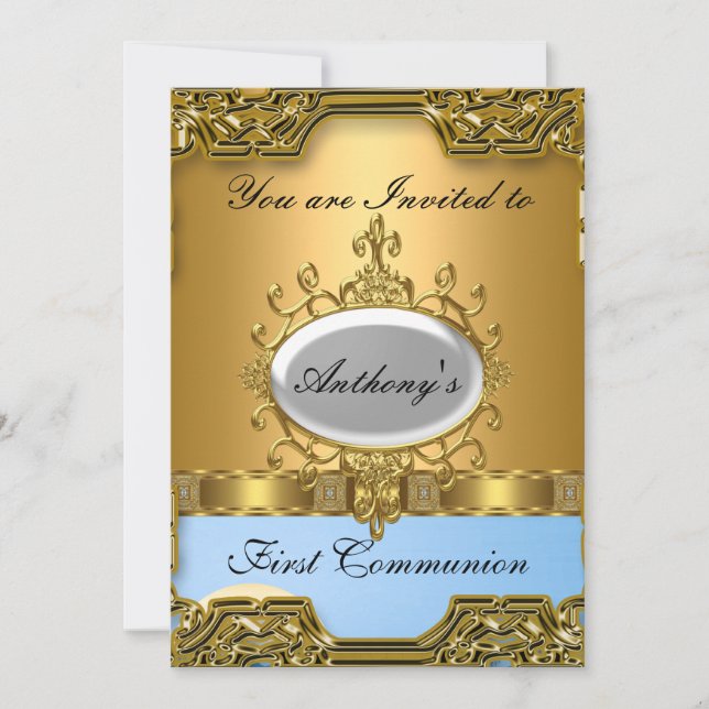 Invitación Primera Comunión Santa (Anverso)