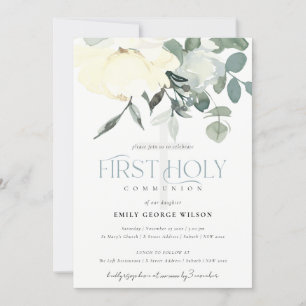 INVITACIÓN PRIMERA COMUNIÓN SANTA DE LA FLORAL DE AQUA BLANCA
