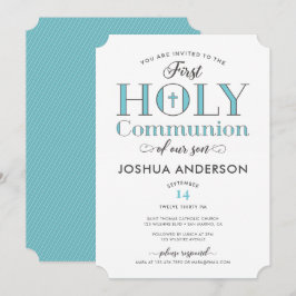 Invitación Primera comunión tipográfica