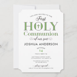Invitación Primera comunión tipográfica