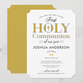 Invitación Primera comunión tipográfica