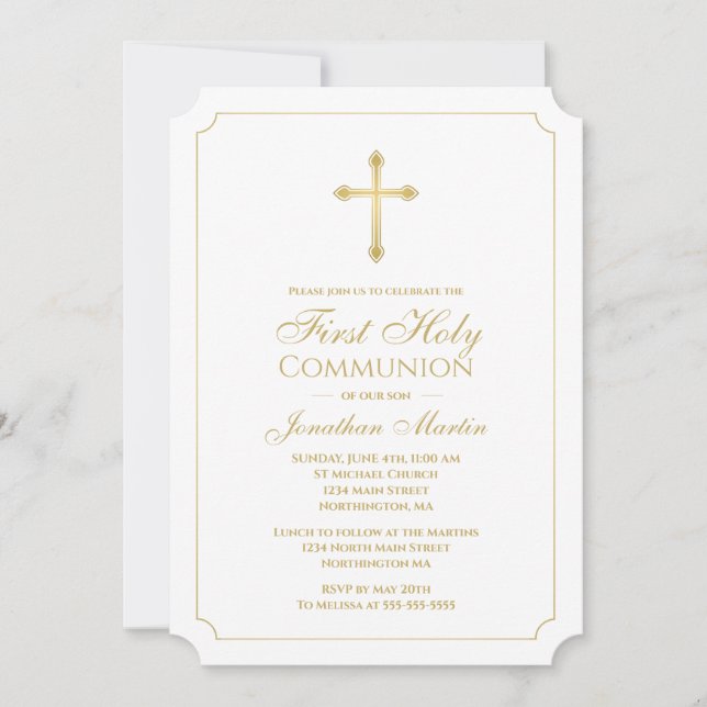 Invitación Primera Cruz de Oro de la Comunión con Cristianos  (Anverso)