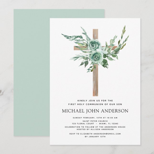 Invitación Primera ecología de la comunidad sagrada Sage Euca (Anverso / Reverso)