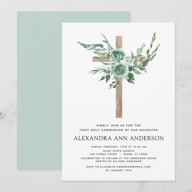 Invitación Primera ecología de la comunidad sagrada Sage Euca (Anverso / Reverso)