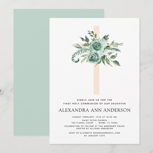 Invitación Primera ecología de la comunidad sagrada Sage Euca (Anverso / Reverso)
