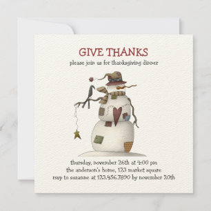 Invitación Primera Escarcha ・ Snowman & Crow