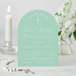 Invitación Primera escritura sencilla para arcos de la comuni