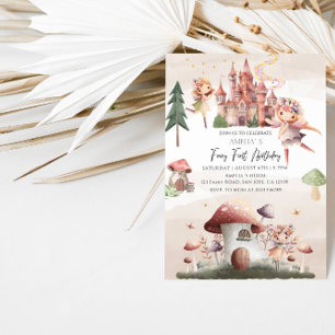 Invitación Primera fecha de nacimiento de hadas extravagantes