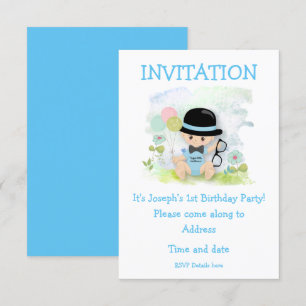 Invitación Primera fiesta de cumpleaños de Baby Boy