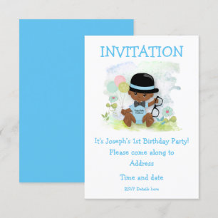 Invitación Primera fiesta de cumpleaños de Baby Boy
