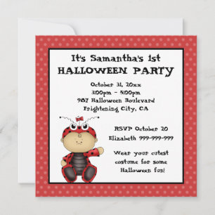 Invitación Primera fiesta de Halloween